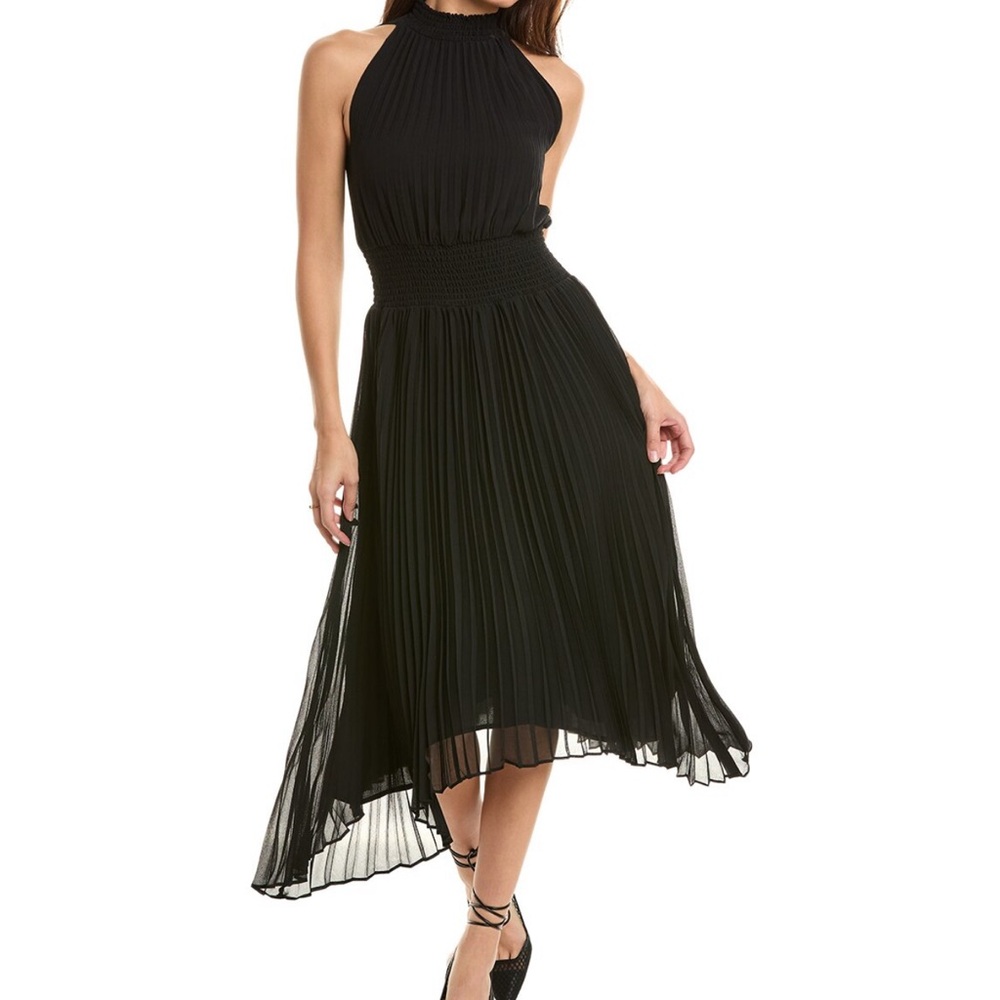 1 State Black Halter Dress